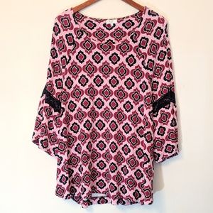 Crown & Ivy Blouse Bell Sleeve 3X
